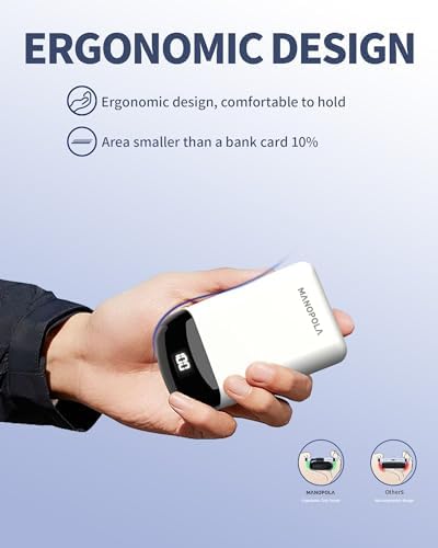 Compact 35 W Magnetic Wireless Power Bank for i Phone 16/15/14/13/12/Pro/Mini/Pro Max – 10,000 m Ah Portable Charger with Built-In Fast Charging Cable & USB-C Port – Ultimate Travel Companion for Rapid Power On-The-Go