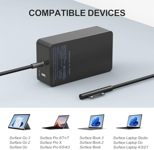 High-Performance 65 W USB-C Laptop Charger for Dell XPS, Latitude, and Inspiron Series – Rapid Charging Power Supply for Enhanced Compatibility and Safety Features