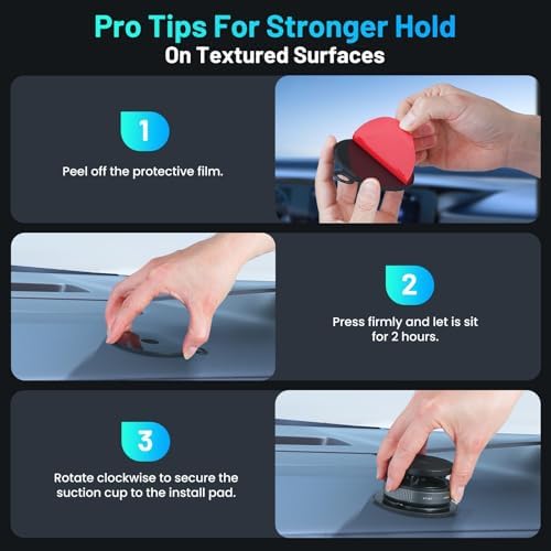 Magnetic Phone Holder for Car, Suction Cup Phone Mount, Foldable Vacuum Magnetic Phone Holder with Adjustable Swivel Lock, 360°Adjustable Phones Stand for All Smartphones,Cars, Trucks,Home,Gym – Enhanced Compatibility and Speed