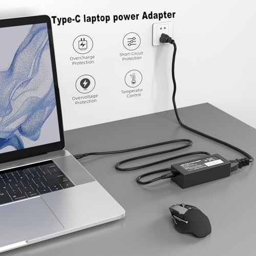 65 W USB-C Power Adapter for Asus Zenbook S14, S16, and A14 – Rapid High-Efficiency Charging with Comprehensive Safety Mechanisms – Perfectly Compatible with UX5406, UM5606, UX3407 Models – Universal 100-240 V Input for Global Use – 24/7 Customer Support Included