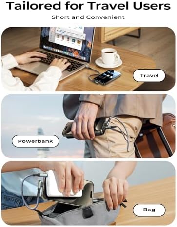 Revolutionize Your Charging with AINOPE 60 W USB C Cable 2-Pack – 10 ft Durable Nylon Braided Right Angle Type C Charger for i Phone 16 Pro Max, Samsung S24, and i Pad Pro – Fast Charging, Enhanced Compatibility, and Long-Lasting Performance