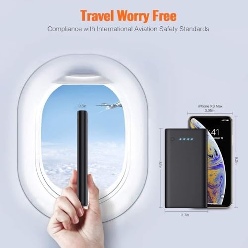 Ultra-Slim 20,000 m Ah Power Bank Duo – Fast Charging Portable Charger with Dual USB Outputs for i Phone 16/15/14/13/12/X and Samsung S24/S23 – Lightweight External Battery Pack for On-the-Go Power Solutions