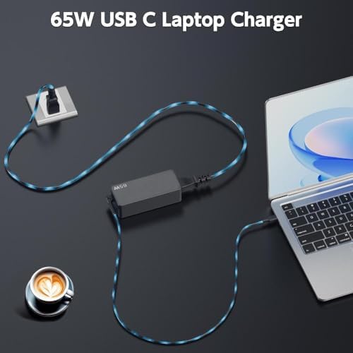 Power Up Your Lenovo: 65 W USB-C Charger for Think Pad, Yoga, and Chromebook – High-Speed, Versatile Compatibility with Enhanced Safety Features – Ideal Replacement for ADLX65 Series Power Supply with 12-Month Warranty