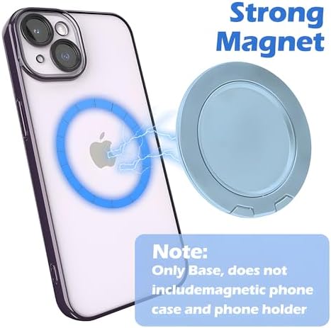 Revolutionary Magnetic Ring Holder & Kickstand for i Phone 12, 13, 14, & 15 – Mag Safe-Compatible Removable Grip for Ultimate Versatility and Secure Viewing Experience
