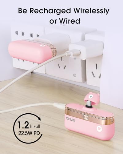 Compact 5,000 m Ah Portable Charger with 22.5 W Fast Charging – Sleek Power Bank with Digital Display for i Phone 16/15, Samsung, LG, Google & More – Ultimate Compatibility for On-the-Go Power Solutions