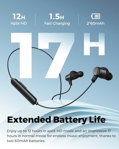 Transform Your Listening Journey with Sound PEATS Q35 HD+ Neckband Bluetooth Headphones – Experience Cutting-Edge Bluetooth 5.2 Technology for Seamless Connectivity, IPX5 Sweat-Proof Design for Active Lifestyles, Extended 17-Hour Battery Life, Quick Type C Charging, and QCC3040 Chipset for Unrivaled Compatibility – Ideal for Fitness Buffs and Everyday Commuters Seeking Premium Sound and Comfort
