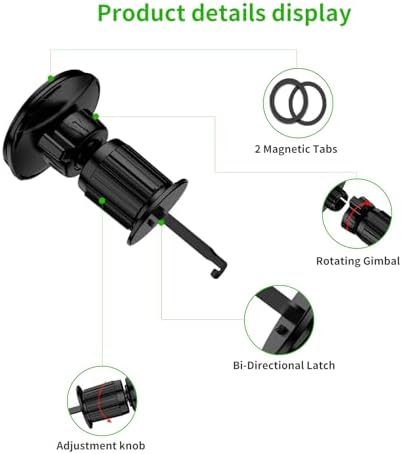 Elevate Your Driving Safety with the 2024 Universal Magnetic Car Vent Phone Mount – Ultimate Hands-Free Holder for i Phone 15, 14, 13 Pro Max & All Smartphones – Advanced Magnetic Grip with Non-Blocking Airflow Design for Uninterrupted Ventilation – Quick Tool-Free Installation & Chic Aesthetic for Any Vehicle Interior