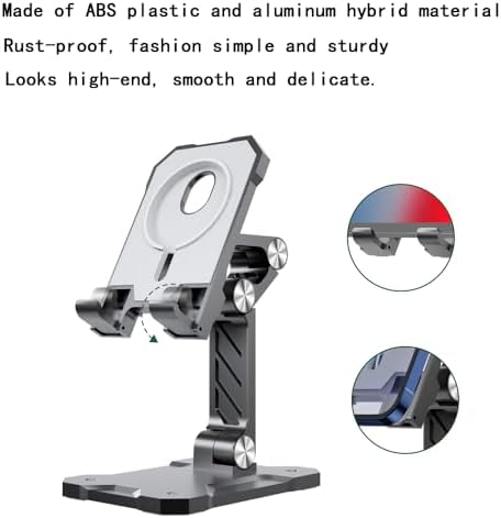 Adjustable Foldable Stand for MagSafe Charger, Desktop Holder Compatible with for iPhone 16 15 14 13 12 Series Cell Phone Wireless Charging Base Pad Mount Accessories – Enhanced Compatibility and Speed