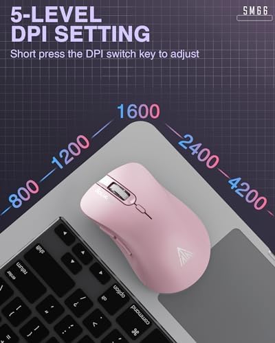 Experience Seamless Precision with the SM66 Green Silent Dual Mode Wireless Mouse – Ergonomic, Rechargeable, and Adjustable DPI Up to 4800 for Ultimate Flexibility in Bluetooth & Wireless Connectivity!