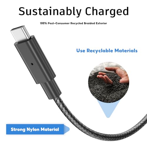 Starlink Mini USB-C to DC 65 W PD Fast Charging Cable – 2 M Nylon Braided Power Cord for Enhanced Performance with Starlink Mini Devices – 140 W Max Output for Optimal Efficiency, Durable Design for Everyday Use