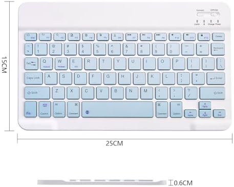 Portable Ultra-Slim Bluetooth Keyboard – Rechargeable Mini Wireless Typing Solution for i Pad, i Phone, Android Tablets and Smartphones – Enhanced Compatibility & Quick Response Keys – Perfect for On-the-Go Productivity