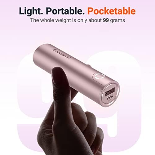 Ultra-Fast 5000 m Ah Portable Power Bank – Compact Energy QC Charger with 5 V/2.4 A Output & USB-C Input, Compatible with i Phone, Samsung Galaxy & More – Sleek Design for On-the-Go Power Solutions