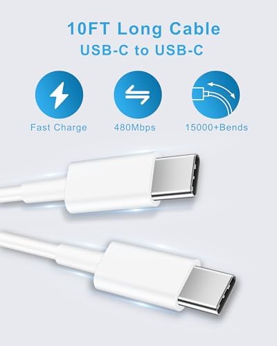 30 W USB-C Fast Charger with 10 FT Cable – Ultimate Charging Solution for i Pad Pro, Air, and Mini Models – Rapid 30 W Power Delivery, Enhanced Safety Features, Perfect for Home and Travel Use