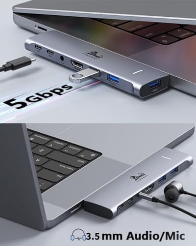 Revolutionize Your Workspace with the Ultimate 13-in-1 USB C Docking Station – Dual Monitor Multiport Adapter for Seamless Triple Display, Featuring 2 HDMI, Display Port, 8 USB Ports, Gigabit Ethernet, and Audio Output – Perfect for Mac Book, Dell, HP, Lenovo Think Pad, and Surface – Unmatched Performance and Connectivity for Enhanced Productivity