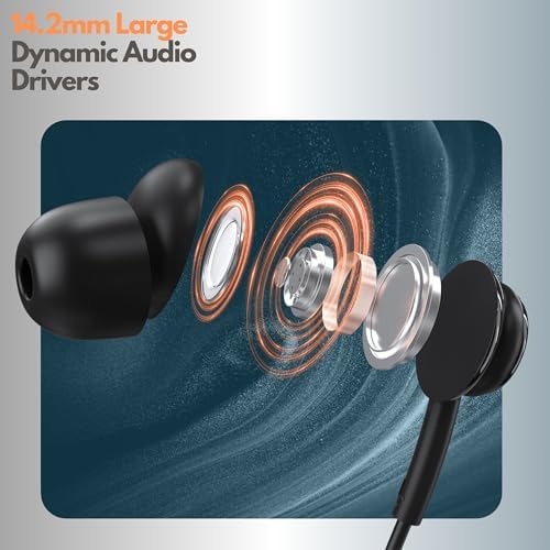 Betron USB-C Wired Earbuds: Immerse Yourself in High-Fidelity Sound with Seamless Compatibility for i Phone 15/16 & Samsung Galaxy – Experience Effortless Control, Noise Isolation, and Lightweight Comfort for Everyday Listening Excellence