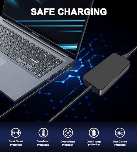 240 W ASUS ROG Laptop Charger with 6.0 x 3.7 mm Connector | High-Performance Rapid Charging Adapter for Zephyrus, Strix, and TUF Series | Built for Gamers & Professionals with Advanced Safety Features and Long-Lasting Durability