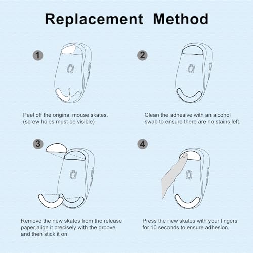 Transform Your Gameplay with immoenuc Glass Mouse Skates for Logitech G502 X Plus & Lightspeed – Ultra-Smooth, Durable Feet Pads for Enhanced Speed and Precision in Gaming Performance!