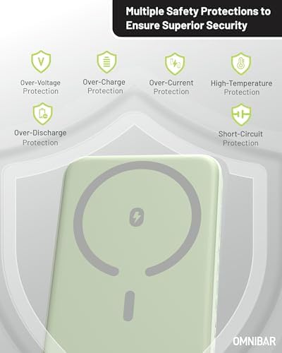 Ultra-Slim Magnetic Power Bank – 5000 m Ah Wireless Charger for i Phone 16 Series with 20 W Fast Charging and USB-C Cable, Stylish Purple Design for Effortless Portability and Enhanced Compatibility