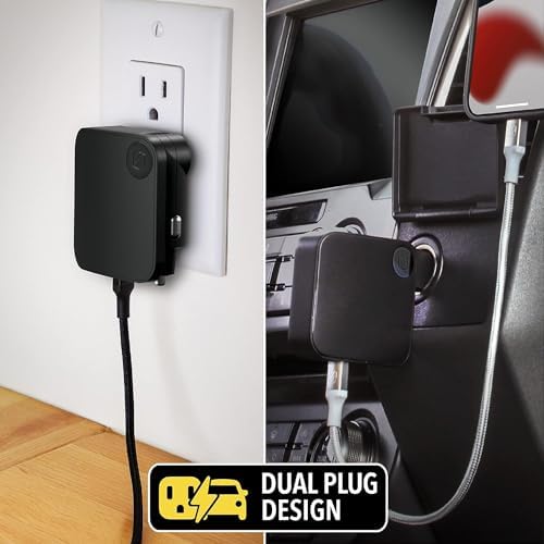 Scosche CPDC203 Power Volt 20 W Fast Car Charger with 3-Foot Adjustable Coiled Cable – Universal USB-C Compatibility, Power Delivery 3.0 for Rapid Charging of Smartphones, Tablets, and More – Compact and Efficient Travel Accessory