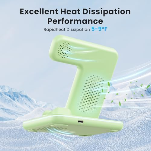 WAITIEE 3-in-1 Wireless Charging Station for i Phone, Apple Watch & Air Pods – Fast, Stylish Blue Charger with Enhanced Compatibility for i Phone 16, 15, 14, 13, 12, 11, X, 8 & Air Pods Pro – Ultimate Travel-Friendly Charging Solution with Safety Features