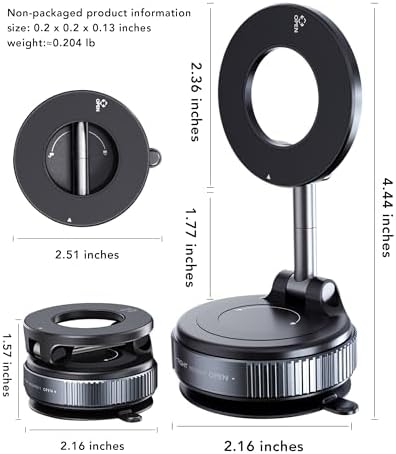 Revolutionize Your Hands-Free Experience with the 360° Foldable Magnetic Phone Holder – Versatile Suction Cup Mount for i Phone 16/15/14/13, Ideal for Cars, Gyms, Mirrors & Tiles – Ultimate Stability and Convenience for Active Lifestyles