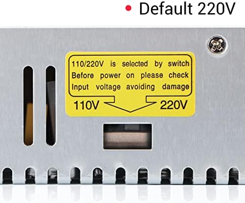 DROK 24 V Adjustable Power Supply – High-Efficiency AC to DC Converter for Reliable Power Delivery, 20 A 480 W Regulated Adapter Perfect for Computer Labs and Versatile Electronic Applications, Adjustable 5 V to 24 V Voltage Transformer for Enhanced Performance and Compatibility