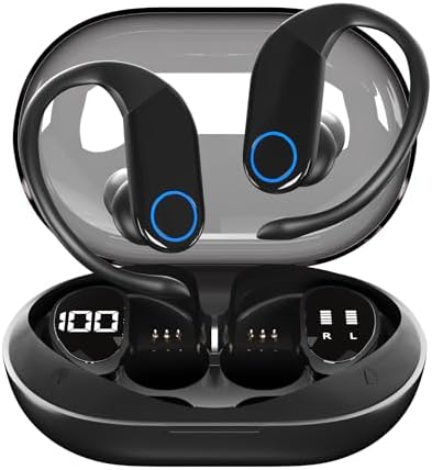 Premium Bluetooth 5.3 Wireless Earbuds with Charging Case – Unmatched 48-Hour Playtime, Immersive Deep Bass Audio, and Rugged IPX6 Waterproof Design – Ideal for Active Lifestyles and Effortless Compatibility with TV, Phone, and Laptop