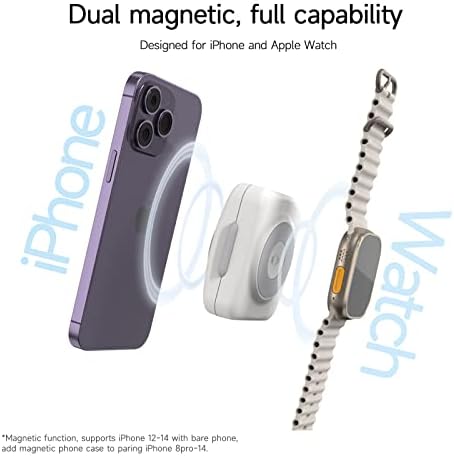 ISDT PB25 DW Dual Magnetic Wireless Power Bank – 7000 m Ah Portable Charger for i Phone, Apple Watch, Samsung & Android Devices – Fast USB-C Charging, Lightweight Design for On-the-Go Users – Enhanced Compatibility & Performance