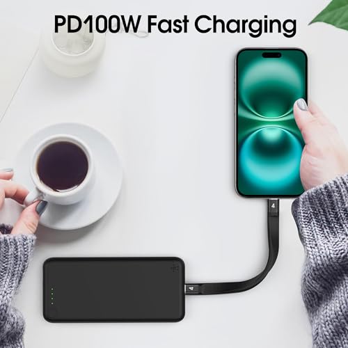 Ultra-Fast 8.5-Inch USB C Cable – Thunderbolt 4 Type-C C to C with 40 Gbps Data Transfer & 240 W PD Fast Charging – 8 K@60 Hz Video Output Compatible with i Phone 16 Pro Max, Mac Books & External SSDs – Perfect for Travel & Efficient Workspaces