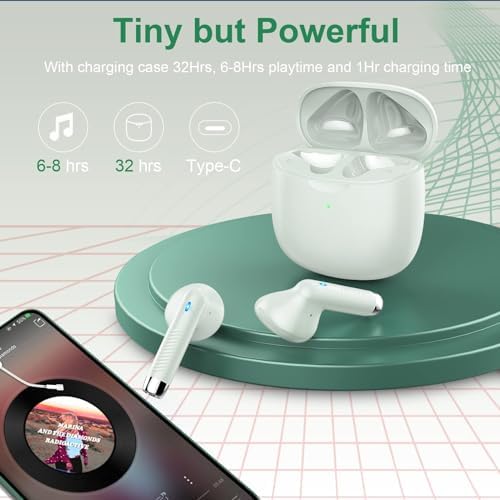 Discover the Ultimate Pink Bluetooth 5.4 Earbuds – Premium Noise Cancellation, IP7 Waterproof Design for Active Lifestyles, Up to 32 Hours Playtime, Perfect for Fitness Buffs and Frequent Travelers, Effortlessly Syncs with Android & i OS Devices