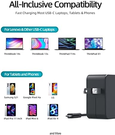 Ultimate 45 W Fast Charger for Asus Chromebook – UL Safety Certified USB-C Power Adapter with 7.5 FT Cable – Portable Design for Enhanced Compatibility & Lightning Speed Charging – 30-Day Risk-Free Guarantee & 2-Year Warranty