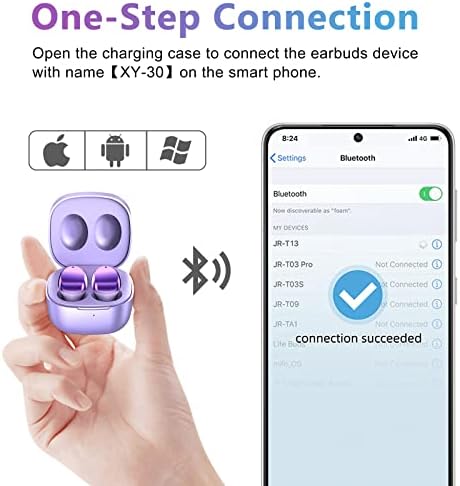 ELOVEN Premium Bluetooth Noise-Canceling Earbuds – 120-Hour Playtime with Deep Bass Sound – Customizable Fit for Ultimate Comfort – Compatible with i Phone 16/15/14 & Samsung S24/S23/S22/S21 Ultra – Ideal for Music, Movies, and Calls – Stylish, Durable Design for Everyday Use