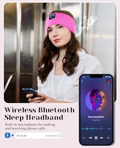 Ergonomic Bluetooth Sleep Headphones: Wireless Sports Headband with Hi-Fi Stereo Sound for Ultimate ASMR Relaxation – Lightweight, Cozy Audio Solution for Men and Women, Perfect for Meditation and Restful Sleep