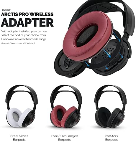 Transform Your Steelseries Arctis Nova Pro Wireless ANC Gaming Headset with Advanced Earpad Adapter Ring – Perfectly Fits Brainwavz Oval & Pro Stock Earpads for Ultimate Comfort and Audio Precision – Effortless Installation, Durable Design, and Enhanced Sound Quality for Uninterrupted Gaming Sessions