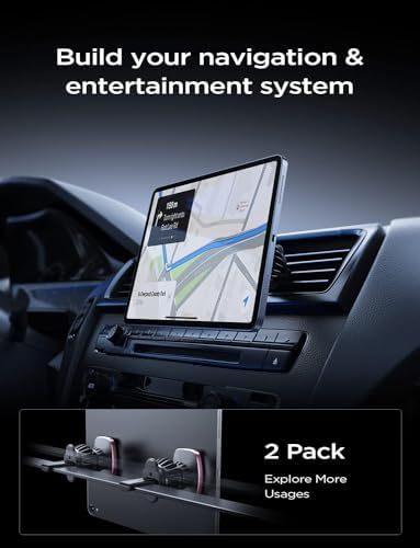 LISEN Dual Pack Magnetic Phone Holder for Car Vent – Military-Grade 6 Magnet System for Ultimate Stability, Compatible with i Phone 16/15/14/13 Pro Max Plus and Samsung S25 – Effortless Installation and Universal Fit for All Vehicles