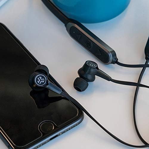 JLab Epic ANC Bluetooth Earbuds – Superior Active Noise Cancelling with Be Aware Audio, 25+ Hour Battery Life, IP54 Sweat Resistance, and Universal Music Control – Perfect for Workouts and Daily Commutes – Fast Bluetooth 5 Connectivity, Black