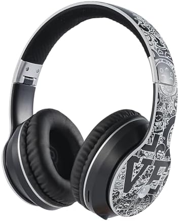 Ultimate Comfort Wireless Bluetooth Headphones for Kids – Ergonomic Over-Ear Design with Soft Protein Cushions for Unmatched Listening Pleasure – Perfect for Gaming, Music, and Active Lifestyles – Sleek Black and White Aesthetic for Ages 3 to 21 – Lightweight and Durable for Long-Term Use – Ideal Wireless Sports Headset with Extended Battery Life for Endless Enjoyment