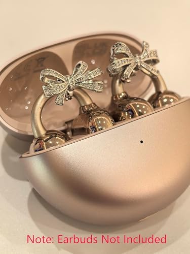 Transform Your Audio Experience with Kinglucky Crystal Bow Ear Cuffs – Stylish Clip-On Accessory for Open-Ear Headphones, Perfect for Upgrading Earbud Fashion and Comfort, Easy Installation, and Enhanced Compatibility for On-the-Go Lifestyles