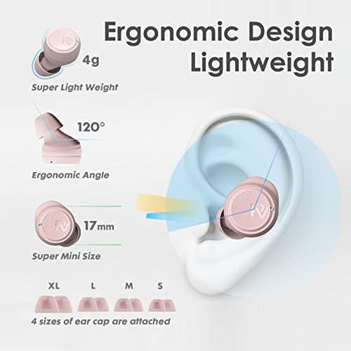 PALOVUE Bluetooth 5.3 Wireless Earbuds – Premium Deep Bass In-Ear Headphones with Built-In Microphone, 35 Hours Playtime, Compact Charging Case, Ideal for Sports, Work, and Everyday Use – Unmatched Comfort and Durability for i Phone & Android Users