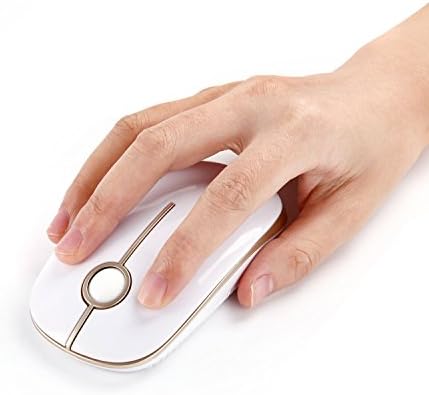 Sleek Vssoplor Wireless Mouse – Ultra-Slim Silent Optical Companion for Laptops & PCs | 2.4 GHz Nano Receiver, Perfect for Quiet Workspaces & Travel | Enhanced Compatibility for Windows, Mac & Linux