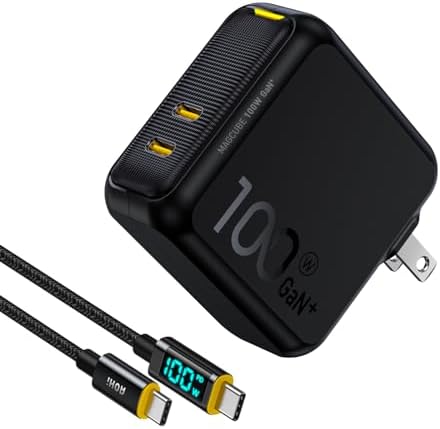 Revolutionary AOHI Magcube 140 W USB-C Charger with PD3.1 Technology – Ultimate 3-Port Ga N+ Fast Charging Adapter for Laptops, Tablets, and Smartphones – Compact Foldable Design for Mac Book Pro, Dell XPS, i Pad Pro, i Phone 15 Pro – Enhanced Safety Features and Smart Charging Indicators – Superior Overheating Protection with AOHICE 3.0 Temperature Control Technology – Perfect for Multi-Device Users Seeking Efficiency and Reliability – Streamline Your Charging Experience with Cutting-Edge Compatibility and Performance