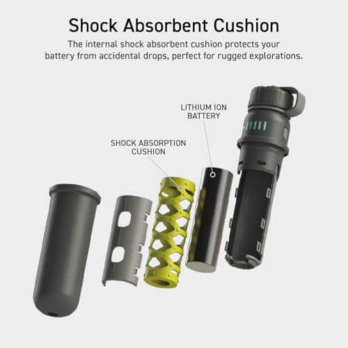 NESTOUT 5000 m Ah Waterproof Portable Charger – IP67 Rated Power Bank with 15 W USB-C Fast Charging, Shockproof Design for Ultimate Durability in Outdoor Adventures – Ideal Battery Pack for Hiking, Camping, and Travel Essentials