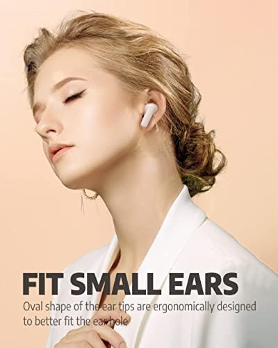 AIHOOR Bluetooth 5.3 Wireless Earbuds – Ultimate 30-Hour Battery Life with Extra Bass, Touch Control, and Built-in Mic for Sports and Music Lovers – High Gloss White Design for Stylish Audio Freedom