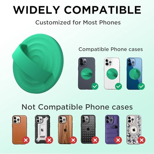 Revolutionary Magnetic Phone Ring Grip Holder – Ergonomic Silicone Finger Loop for i Phone Pro Max/Plus, 12/13/14/15/16 Series – Compatible with Mag Safe – Oat Color Enhances Aesthetics and Comfort – 360-Degree Rotation for Effortless Use – Secure Your Device with Style and Stability – Essential Smartphone Accessory for Unmatched Usability and Convenience