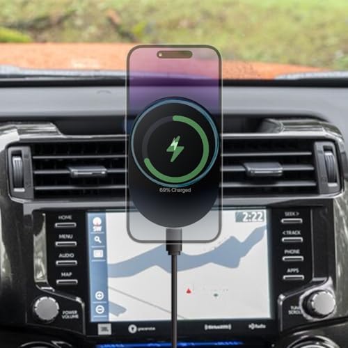 Mag Safe Civic Mount Charger for 2016-2021 Honda Civic – Premium Fast Charging Solution for i Phone 16/15/14/13/12/Mini Series with Intelligent Heat Dissipation – Effortless Installation & Secure Grip for Enhanced Driving Safety and Convenience