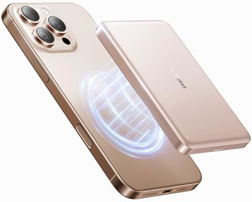 TORRAS Ultra-Slim Magnetic Wireless Power Bank – 10,000 m Ah Fast Charging Portable Charger for i Phone 16/15/14/13/12 in Glacier Gray – Lightweight Design with 22.5 W Quick Charge & USB-C Cable for Ultimate Convenience and Compatibility