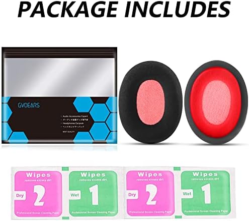 Ultimate Comfort Replacement Ear Pads for Hyper X Cloud II Wireless & Cloud Alpha – Luxurious Velour & Premium Protein Leather with High-Density Foam for Enhanced Gaming Experience – Quick Installation & Sleek Black Design