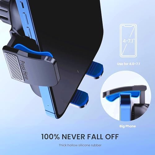 Universal Car Phone Mount: Hands-Free Adjustable Holder for Safe Driving – Secure Air Vent Smartphone Stand for i Phone & Android – 360-Degree Rotation for Optimal Viewing and Easy Access – Durable Lightweight Design for All Vehicles