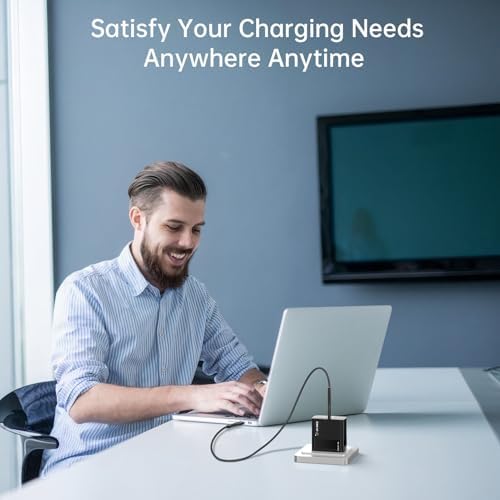 High-Performance 65 W USB C Fast Charger Block – Advanced PD 3.0 & PPS Technology for Rapid Charging, Foldable Design for Maximum Portability, Ideal for Mac Book Pro/Air, i Phone 16/15/14, Samsung Galaxy, Google Pixel – Ultimate Safety Features for Reliable Power Anywhere