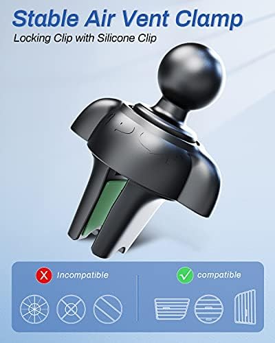 OQTIQ Car CD Phone Holder – Effortless One-Touch Release, 360° Adjustable Viewing, Universal Compatibility for i Phone & Android – Versatile CD Slot & Air Vent Mount Included for Safer Hands-Free Driving Experience